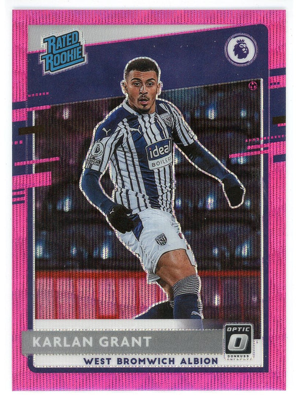 Karlan Grant 2020-21 Panini Chronicles Donruss Optic Pink Prizm Card #9