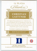 Christian Laettner Autographed 2021 Panini Flawless Team Logo Card