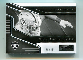 Josh Jacobs 2019 Panini Playbook Game Of Inches Booklet /25