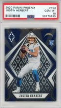 Justin Herbert 2020 Panini Phoenix Rookie Card #103 (PSA)