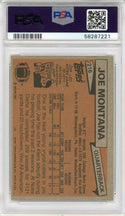 Joe Montana 1981 Topps Rookie Card #216 (PSA NM-MT 8)