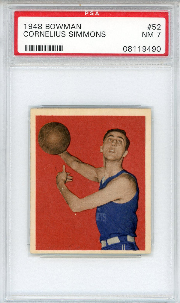 Cornelius Simmons 1948 Bowman Card #52 (PSA NM 7)