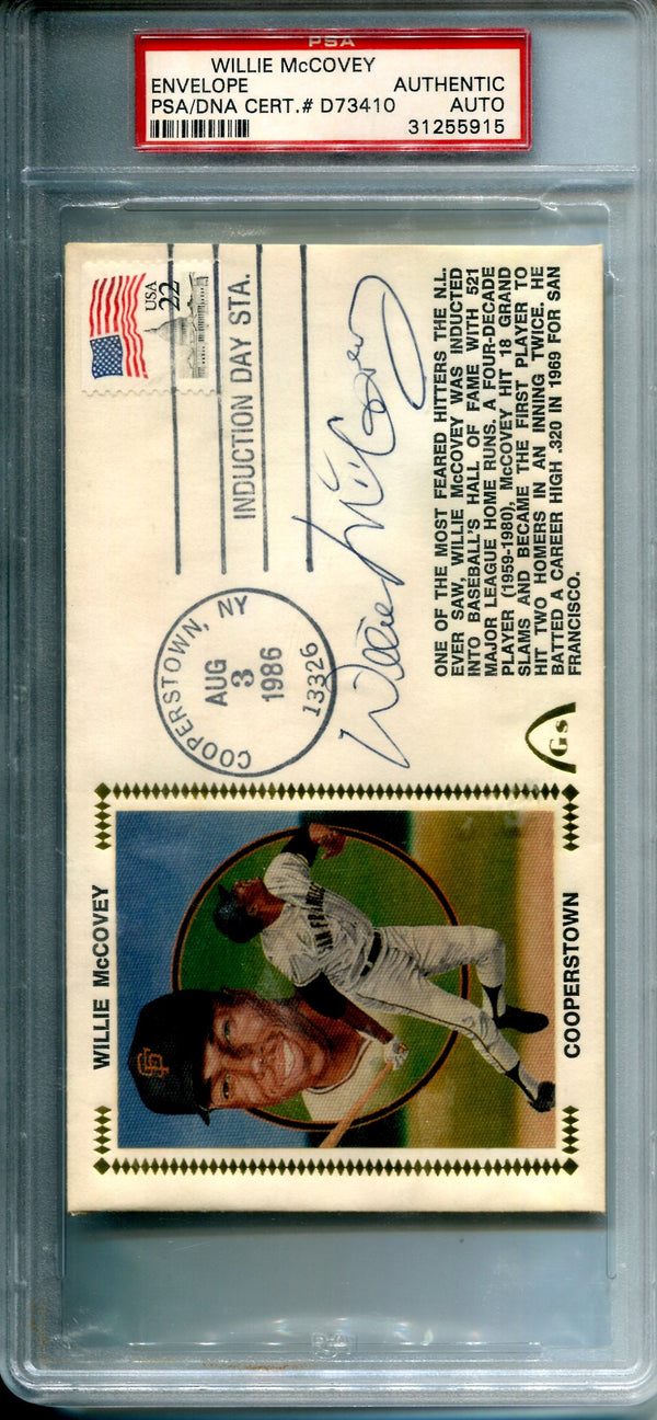 Willie McCovey Envelope Autographed Authentic (PSA/DNA)