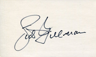 Sid Gillman Autographed 3x5 Index Card