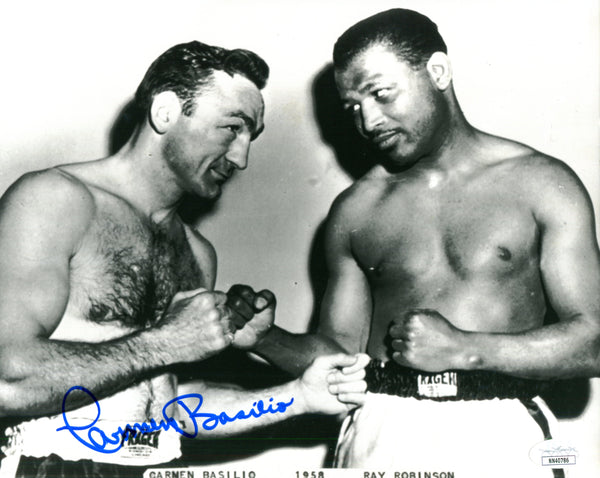 Carmen Basilio Autographed 8x10 Photo (JSA)