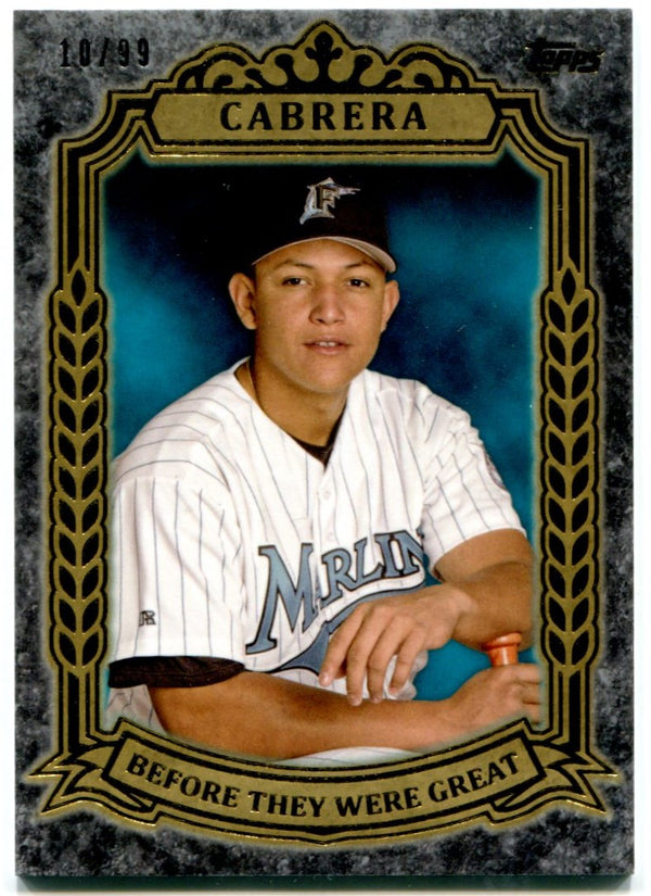 Miguel Cabrera Topps Before They Were Great 2014 10/99 #BG-29