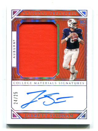 Jarrett Stidham 2019 Panini National Treasures Autographed Card 24/25