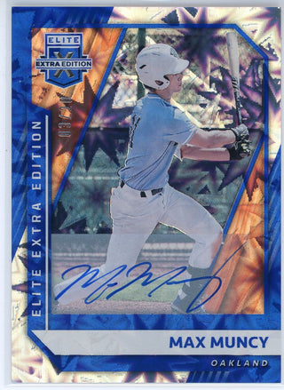 Max Muncy Autographed 2021 Panini Elite Extra Editions Card #25