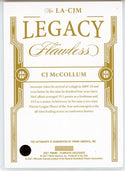 CJ McCollum Autographed 2021 Panini Flawless Legacy Card