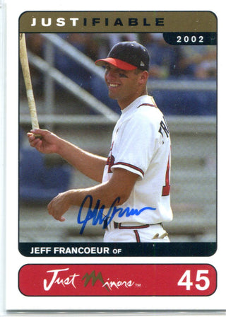 Jeff Francoeur 2002 Just Minors Autographed Card #290/500