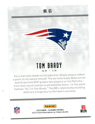 Tom Brady 2019 Panini Illusions #65 Card