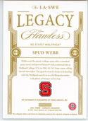 Spud Webb Autographed 2021 Panini Flawless Legacy Card