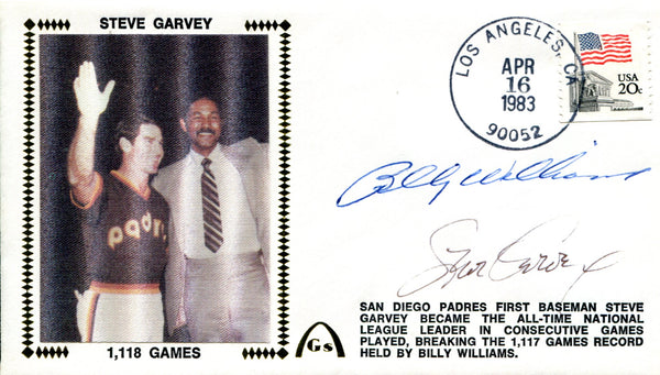Copy of Billy Williams & Steve Garvey Autographed First Day Cover