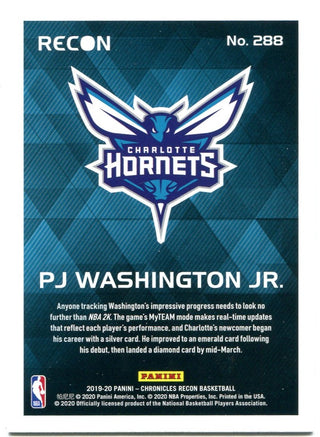 PJ Washington Panini Chronicles Recon Rookie Card