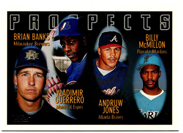 Vladimir Guerrero & Andruw Jones 1996 Topps Prospects Rookie Card