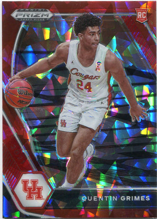 Quentin Grimes 2021 Panini Prizm Draft Picks Red Ice Rookie Card