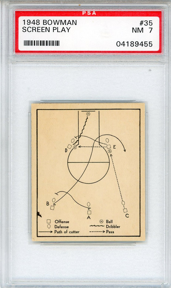 Screen Play 1948 Bowman Card #35 (PSA NM 7)