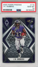 JK Dobbins 2020 Panini Phoenix Rookie Card #115 (PSA)