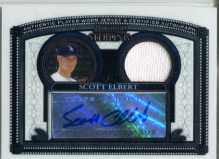 Scott Elbert 2005 Bowman Sterling Jersey/Autographed Card