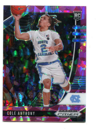 Cole Anthony 2020 Panini Draft Picks Pink Cracked Ice Prizm #49 Card