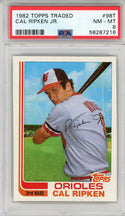 Cal Ripken Jr. 1982 Topps Traded Card #98T (PSA NM-MT 8)