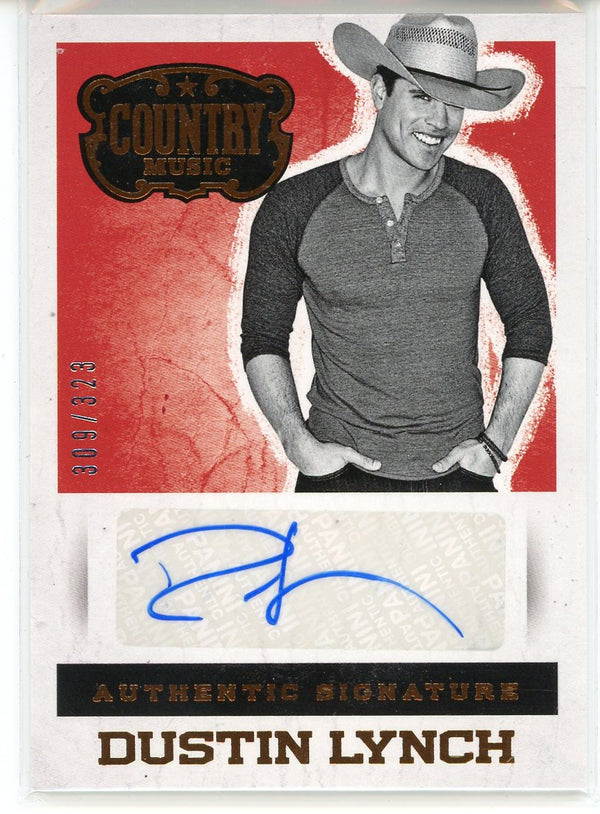 Dustin Lynch Autographed 2014 Panini Country Music Card #S-DL