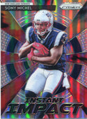Sony Michel 2018 Panini Prizm Instant Impact Rookie Card
