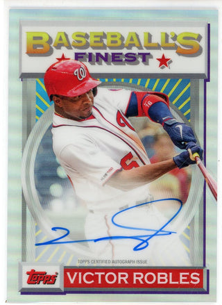 Victor Robles Autographed 2020 Topps Baseball's Finest Card #FOA-VR