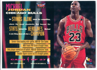 Michael Jordan 1993 Topps Stadium Club Beam Team Card #4