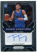 Tyrell Terry 2020 Panini Prizm Rookie Signatures Autographed Card #RSTTY