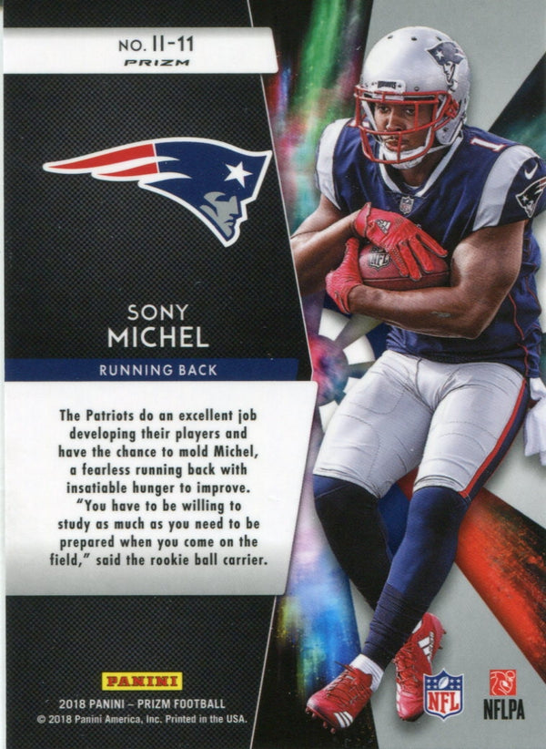 Sony Michel 2018 Panini Prizm Instant Impact Rookie Card