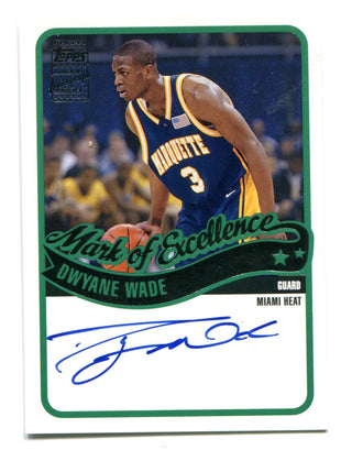 Dwyane Wade 2003-04 Topps Mark Of Excellence Autographed Card