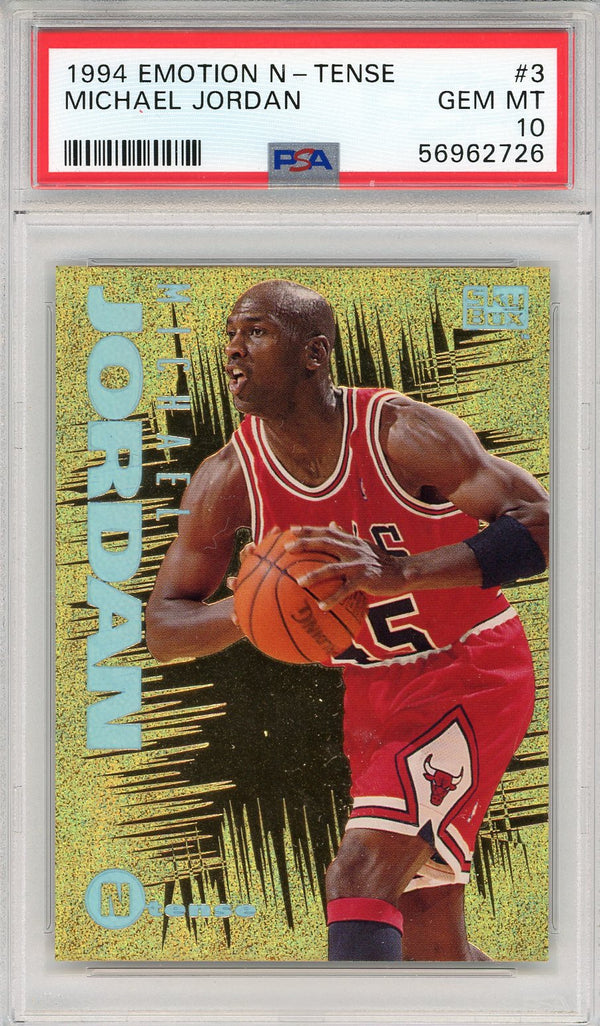 Michael Jordan 1994 Skybox N-Tense Card #3 (PSA)