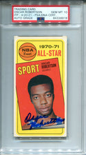 Oscar Robertson Autographed 1970-71 Topps Card (PSA)