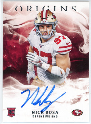 Nick Bosa Autographed 2019 Panini Origins Rookie Card #RA-NB