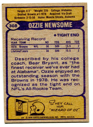 Ozzie Newsome 1979 Topps Card #308