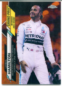 Lewis Hamilton 2020 Topps Chrome Orange Refractor Card #153