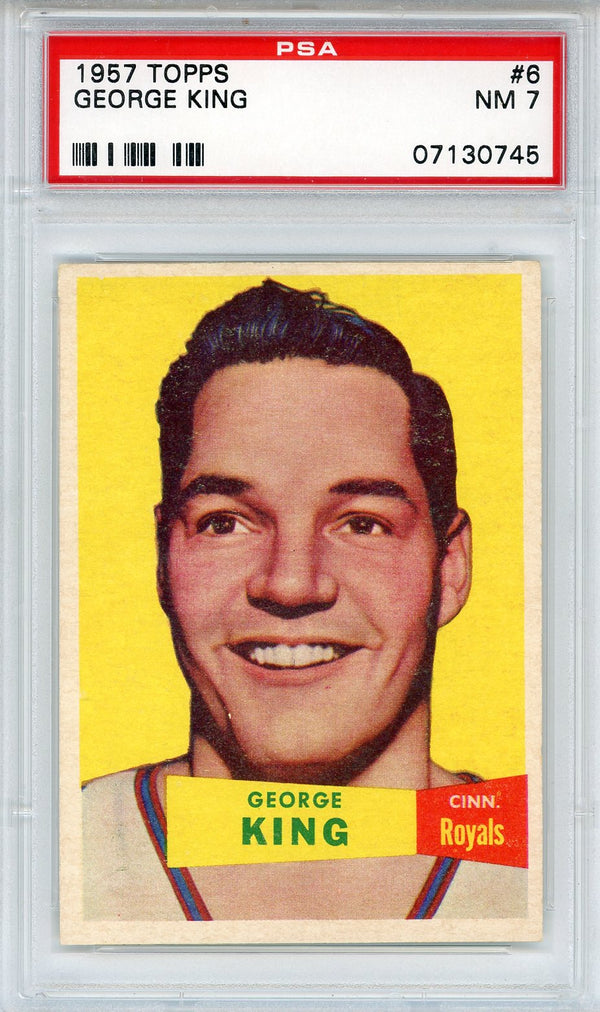 George King 1957 Topps Card #6 (PSA NM 7)