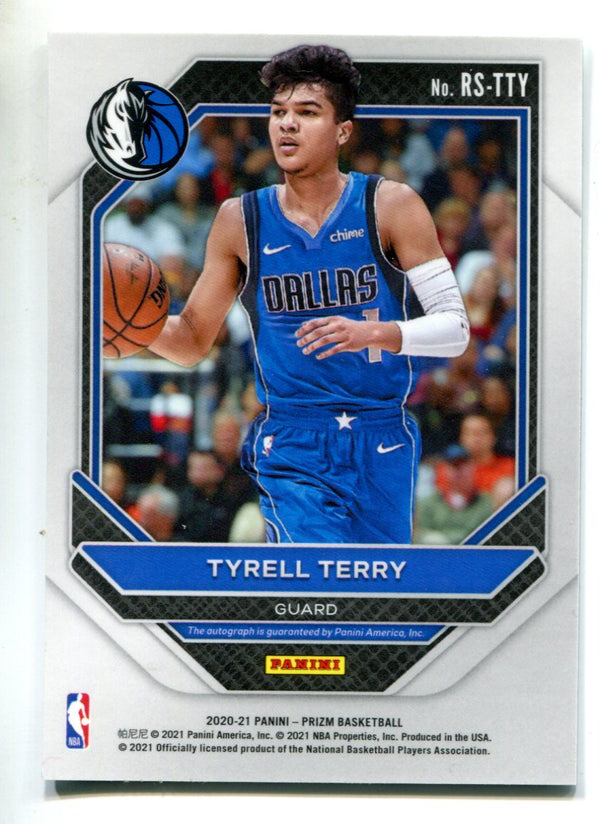 Tyrell Terry 2020 Panini Prizm Rookie Signatures Autographed Card #RSTTY
