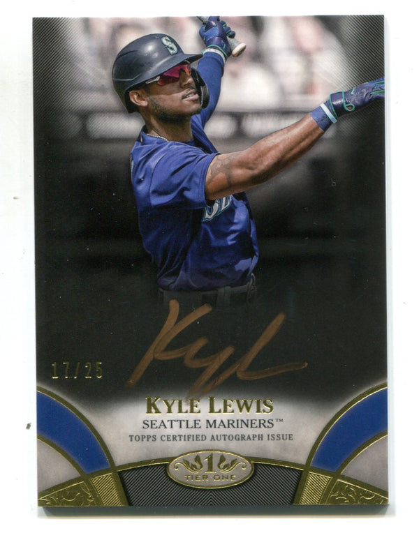 Kyle Lewis 2020 Topps Tier One #BOAKLE Auto RC /25
