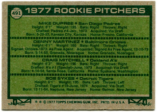 1977 Rookie Pitchers Topps #491