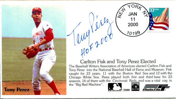 Tony Perez "HOF 2000" Autographed First Day Cover