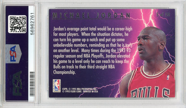 Michael Jordan 1993 Fleer Ultra Scoring Kings Card (PSA)