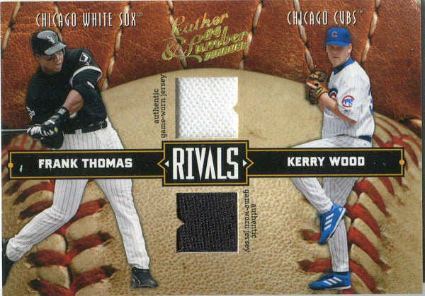 Frank Thomas and Kerry Wood 2004 Donruss Playoff Game Worn Jersey Card /250