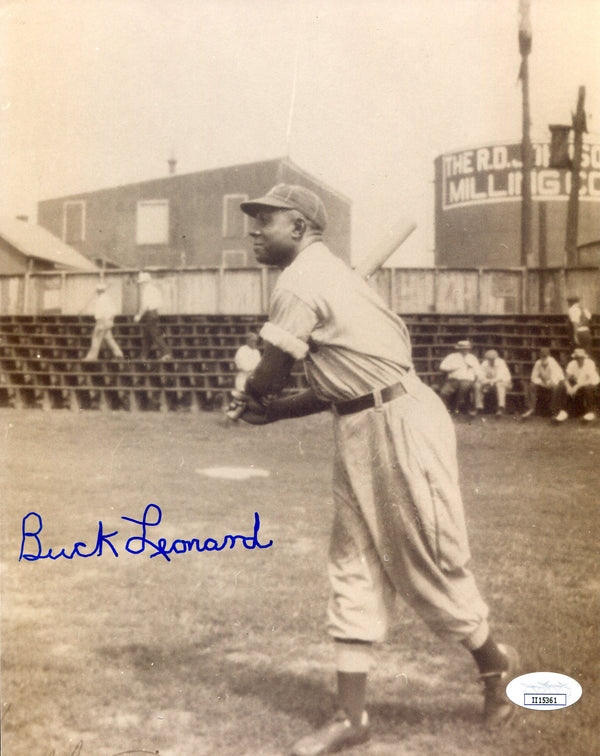 Buck Leonard Autographed 8x10 Photo (JSA)