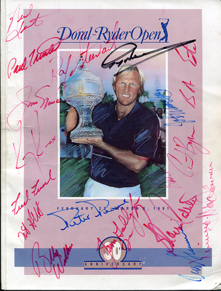 Greg Norman, Jack Nicklaus, & Others Signed 1991 Doral-Ryder Open Program