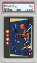 Dwyane Wade 2008 Topps Black Card #100 (PSA NM 7)