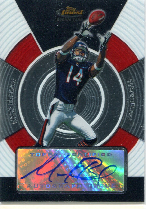 Mark Bradley 2005 Topps Finest Autographed Rookie Card