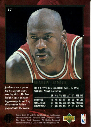 Michael Jordan 1996 Upper Deck Unsigned
