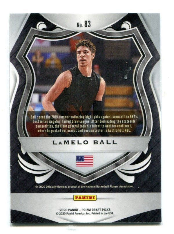 LaMelo Ball 2020 Panini Prizm Draft Picks Base #83 Card